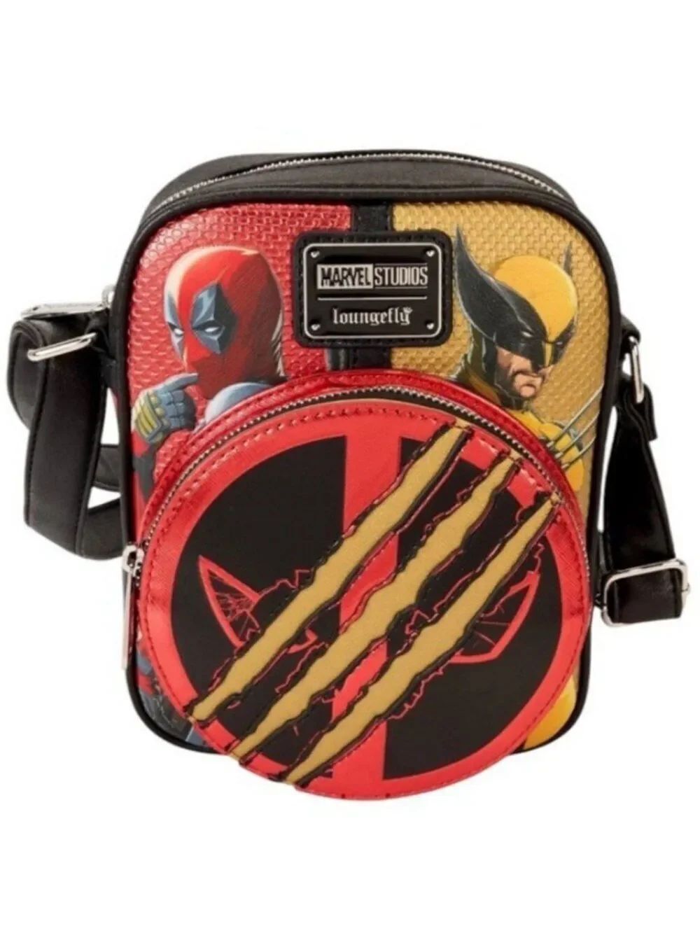 Loungefly Marvel Deadpool & Wolverine Crossbody Bag Cell Phone Purse NWT